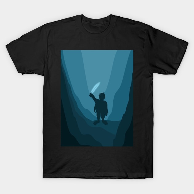 Bilbo found his courage - Artprint T-Shirt by Archana7